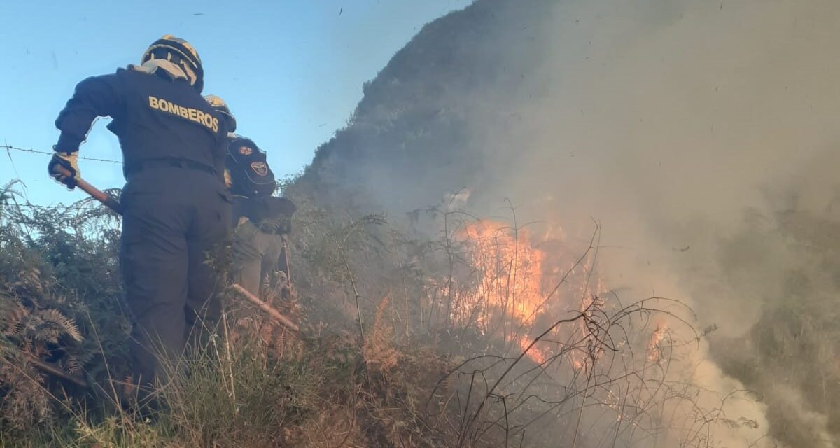 Ocho incendios controlados en puente de reyes en Antioquia