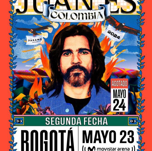 Juanes anuncia segunda fecha para concierto en Movistar Arena