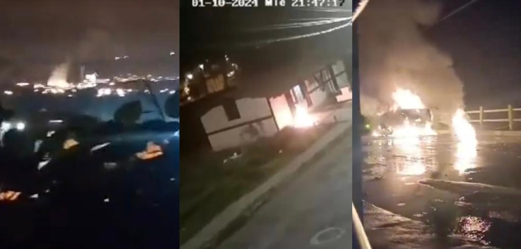 Otra noche de terror en Ecuador. Explosiones, motines y quema de vehículos en diferentes zona del país