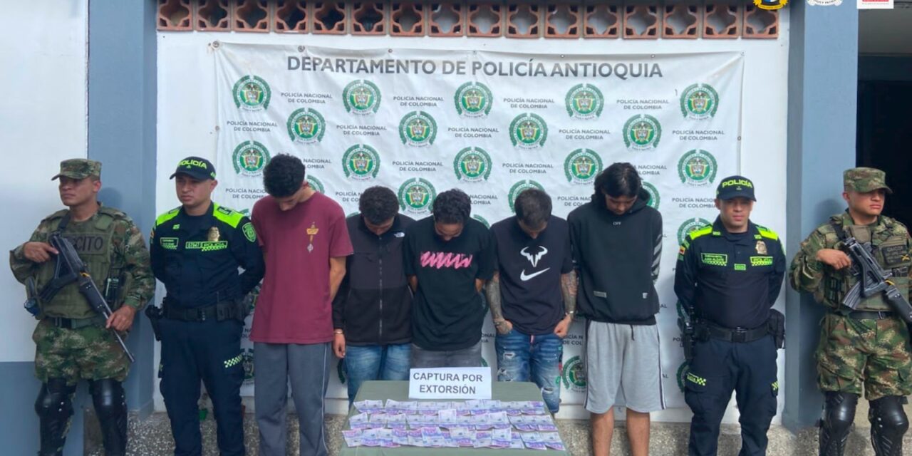 Cárcel para 5 hombres señalados presuntamente de extorsionar a un joven en Guarne, Antioquia