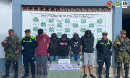 Cárcel para 5 hombres señalados presuntamente de extorsionar a un joven en Guarne, Antioquia