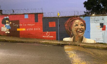 En Medellín le hicieron un mural a Piedad Córdoba. La obra ha generado controversia