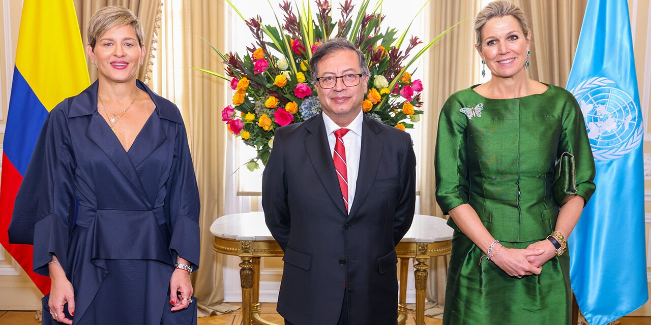 La reina Máxima se reúne con el presidente Gustavo Petro