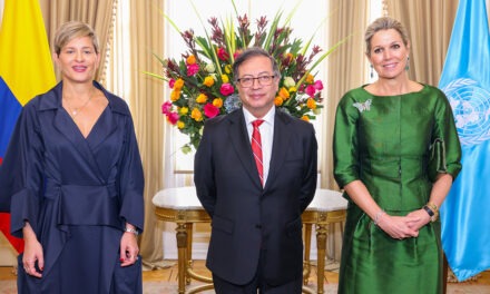 La reina Máxima se reúne con el presidente Gustavo Petro