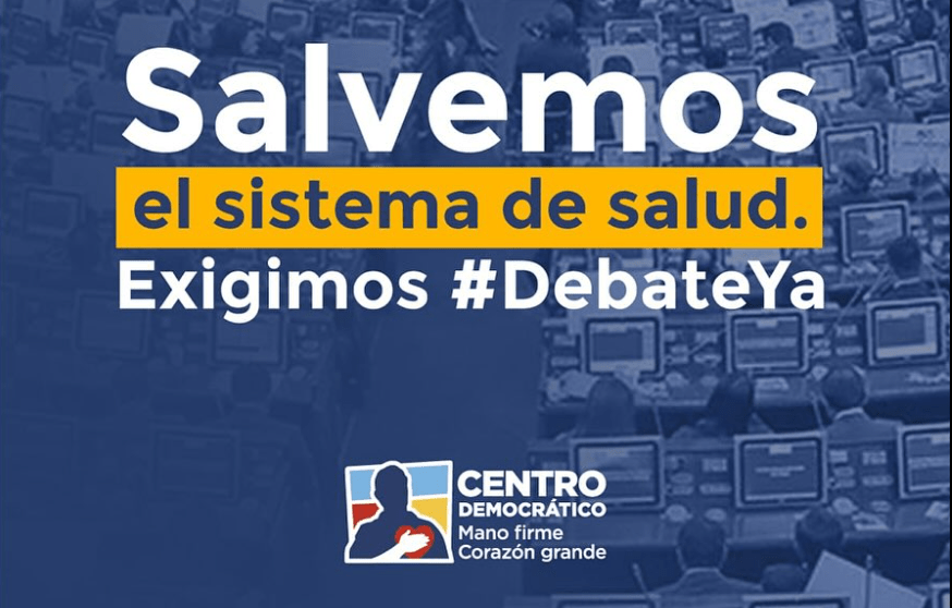 Resolución del Gobierno Nacional agrava situación financiera del Sistema de Salud colombiano: Centro Democrático