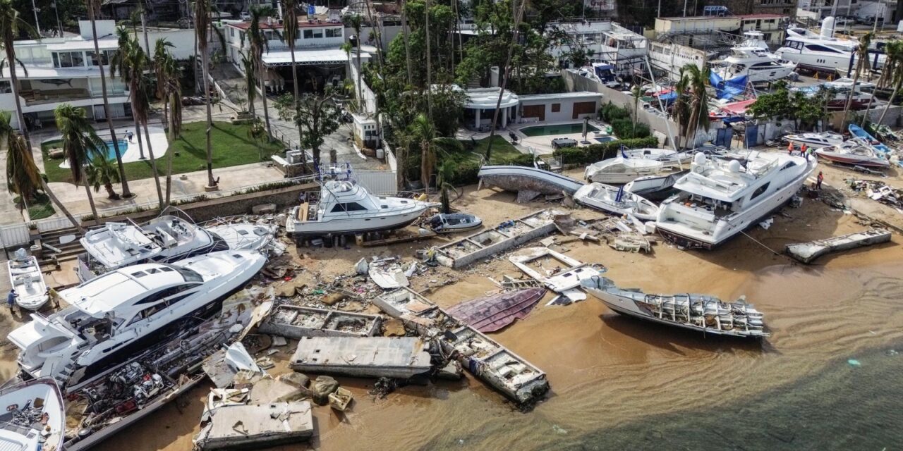 Aseguradoras cubren millonarios daños a barcos en Acapulco