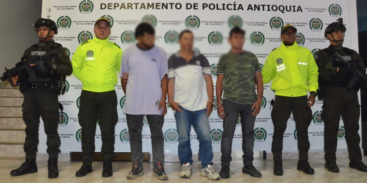 96 capturas en Antioquia del Clan del Golfo y otros criminales