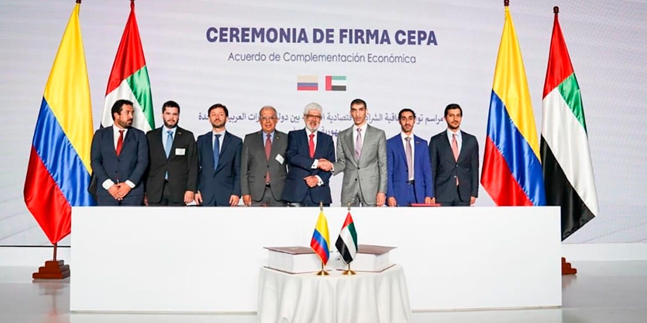 Colombia y Emiratos Árabes Unidos firman acuerdo de asociación económica