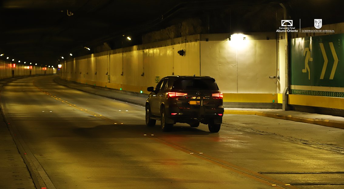 Agéndese: habrá cierre nocturno total del Túnel de Oriente por mantenimiento