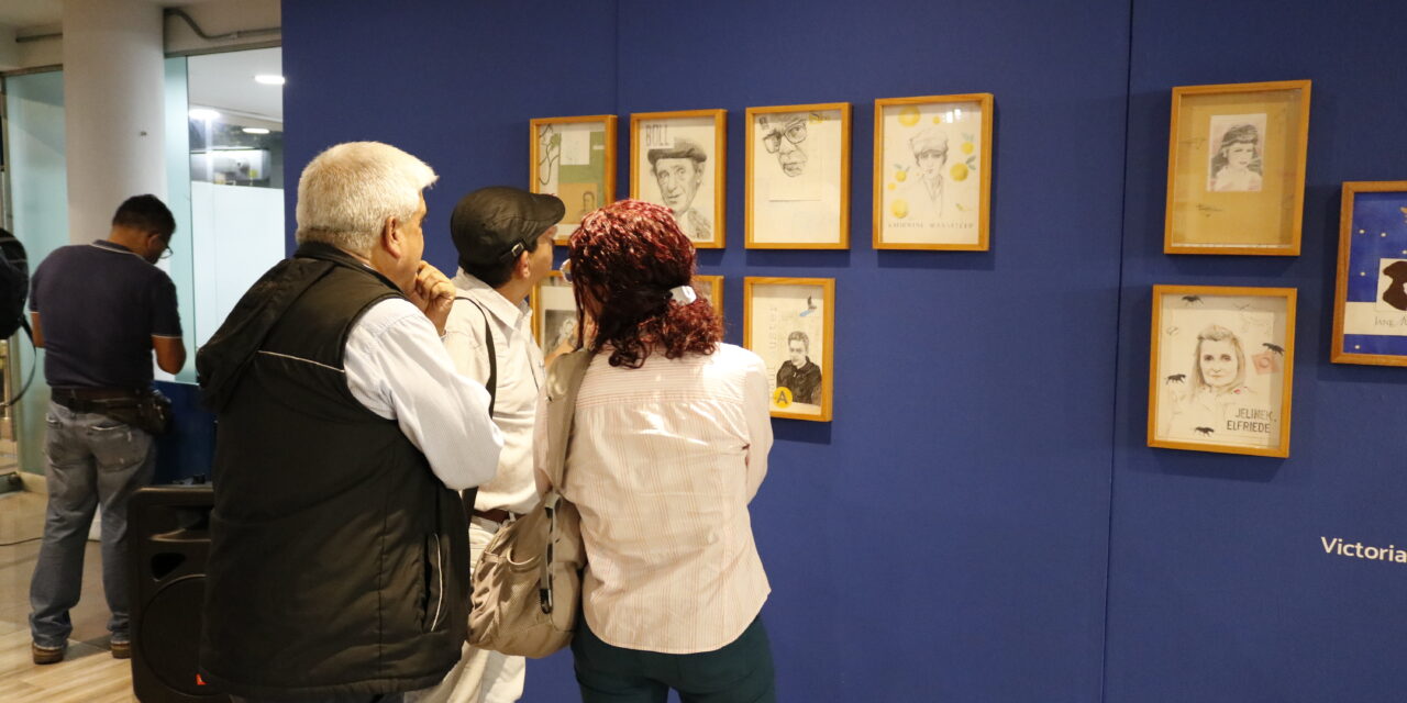 Retratos de escritores universales se exponen en La Playa