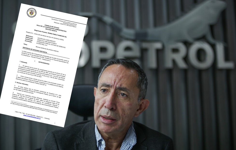 Consejo de Estado ordena a Ecopetrol publicar documentos contractuales en SECOP II en un plazo de 3 meses