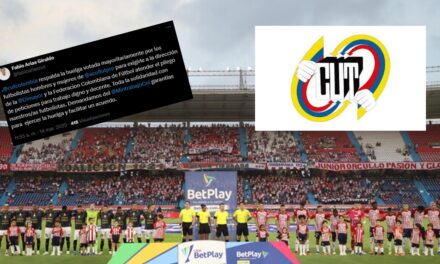 CUT respalda huelga de futbolistas: se podría suspender el fútbol colombiano