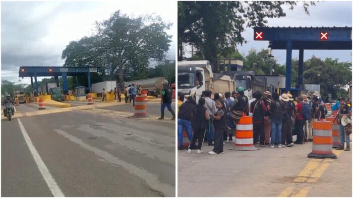Indígenas bloquean peaje Los Cauchos en el Huila por incumplimientos del Gobierno
