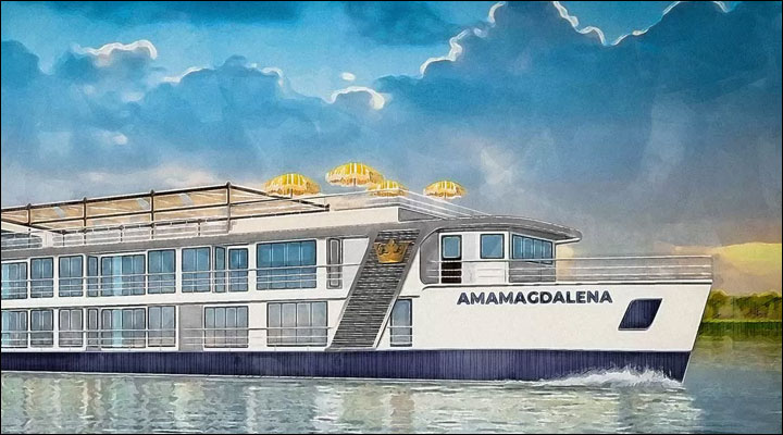 AmaMagdalena inicia su travesía por el río Magdalena: lujo, historia y turismo fluvial de talla mundial