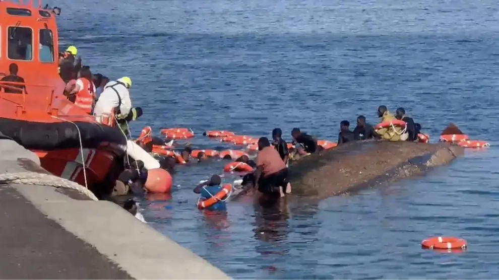 Tragedia en el mar: siete migrantes pierden la vida al volcarse su embarcación en España