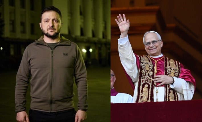 Zelenski, primer Presidente extranjero en hablar con León XIV, le invita a Ucrania