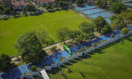 Medellín estrena pista de atletismo tras años de abandono