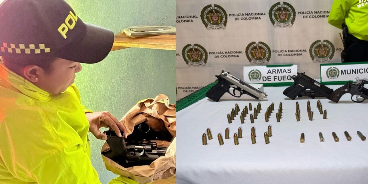 Capturan a mujer e incautan seis armas en operativo contra el multicrimen en Medellín y Bello