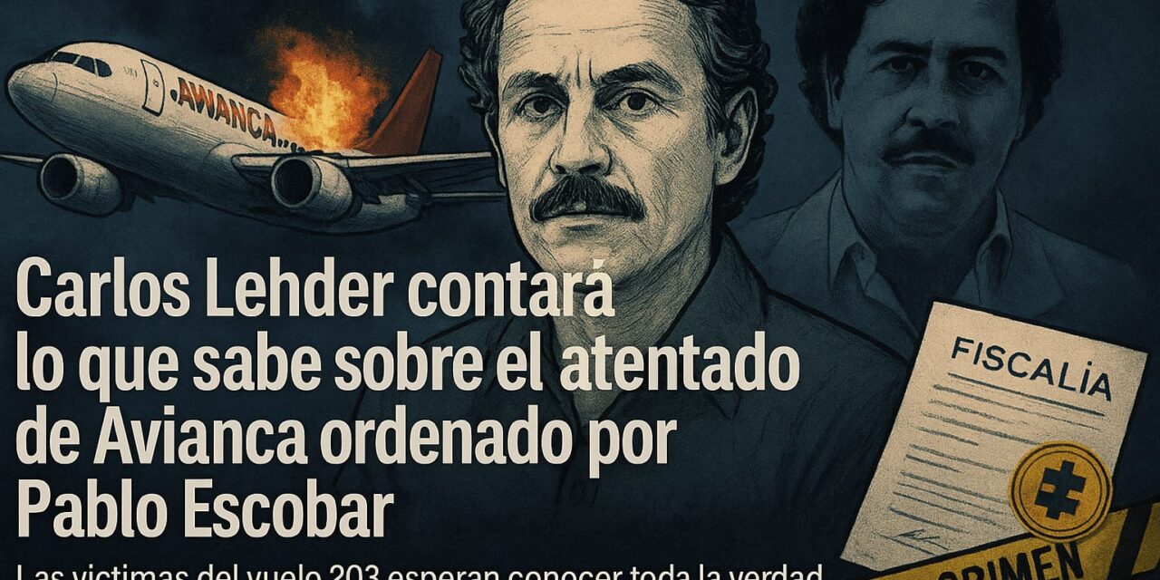 Carlos Lehder contará lo que sabe sobre el atentado de Avianca ordenado por Pablo Escobar: Fiscalía lo citó a declarar