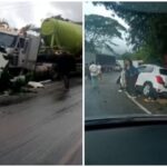 Accidente en autopista Medellín dejó dos personas heridas