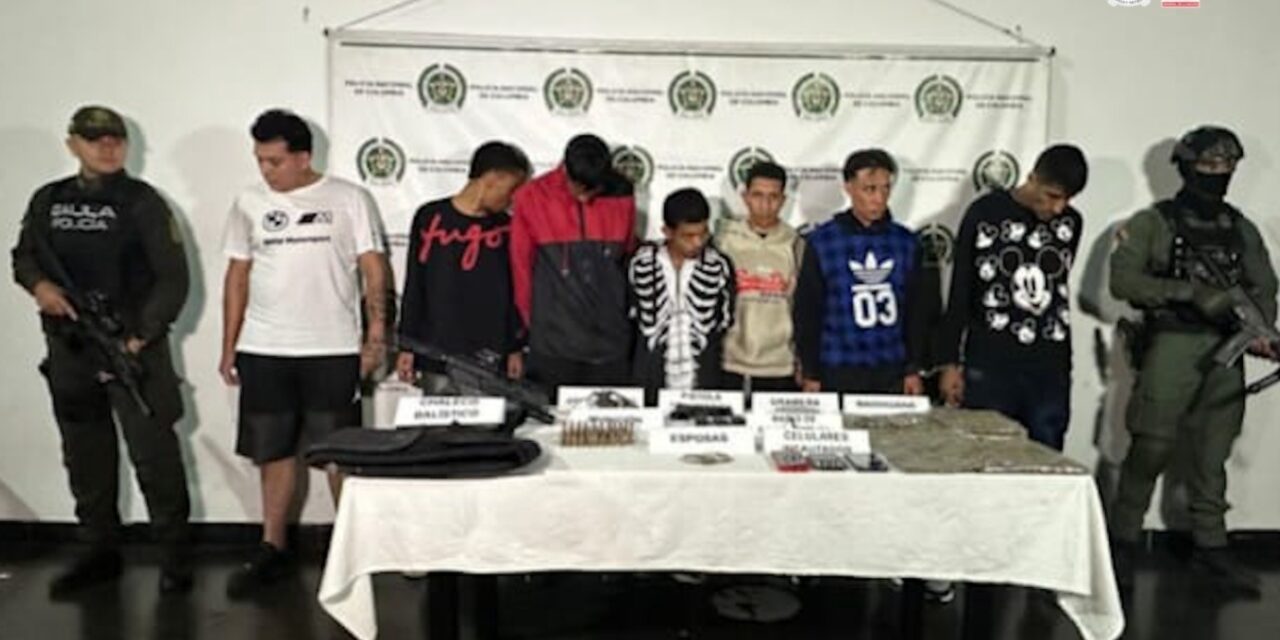 Asegurados siete presuntos miembros del grupo ‘Betania’ por extorsiones a comerciantes en el occidente de Medellín
