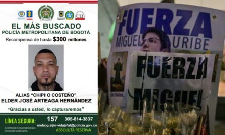 Dan 300 millones por coordinador de atentado contra Miguel Uribe