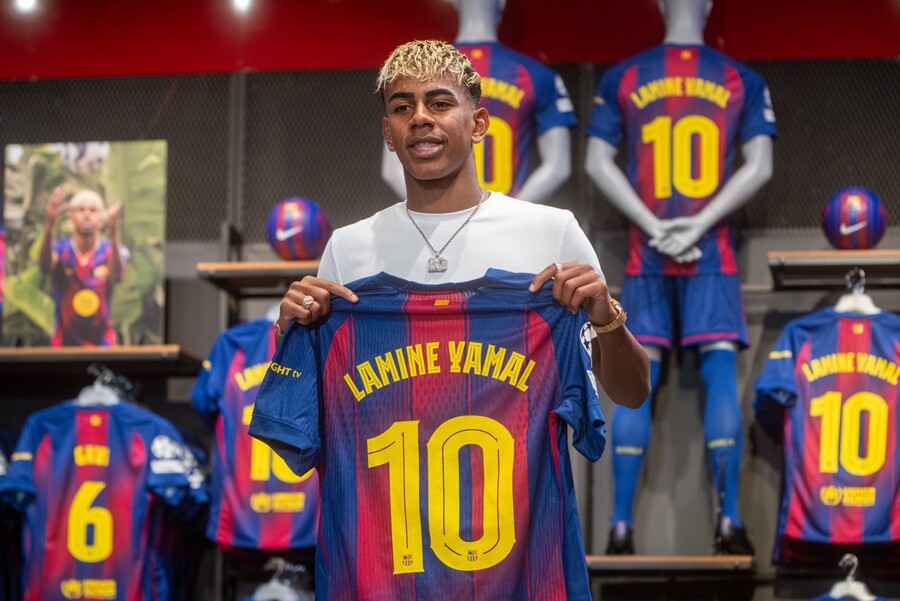 Lamine Yamal heredará la 10 de Messi en Barcelona