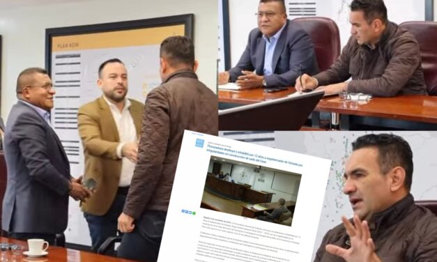 El “cambio” con los corruptos: Ministro de Minas sienta a la mesa a exgobernador sancionado