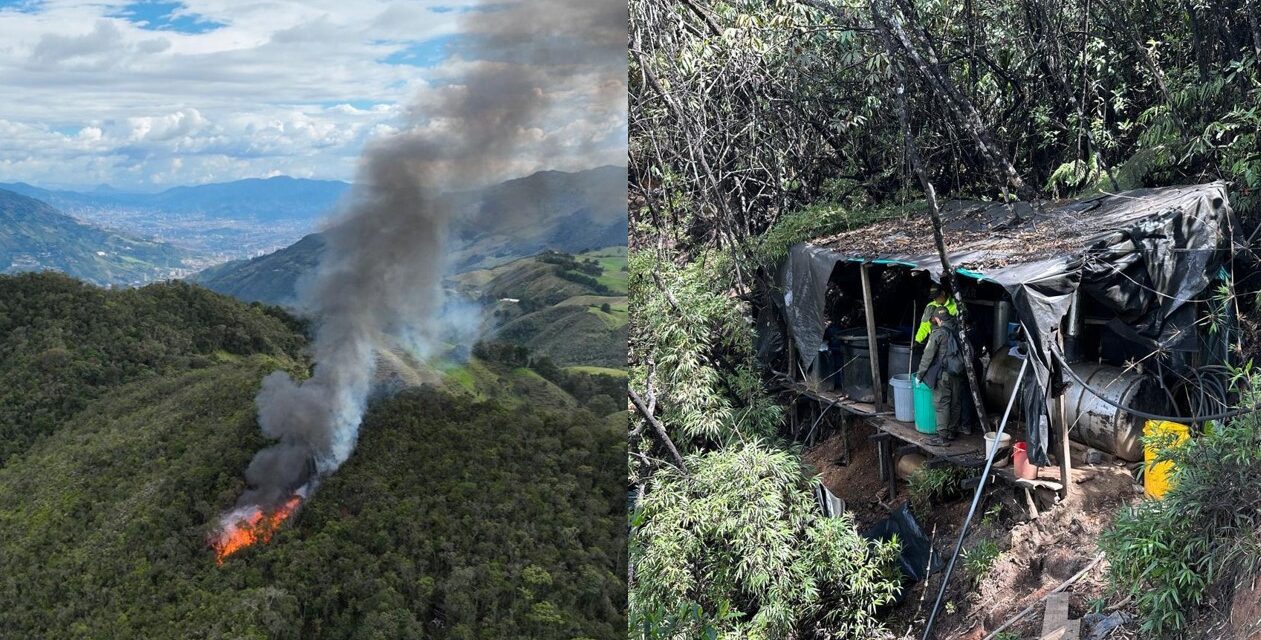 Desmantelan laboratorio de cocaína en zona rural de Girardota