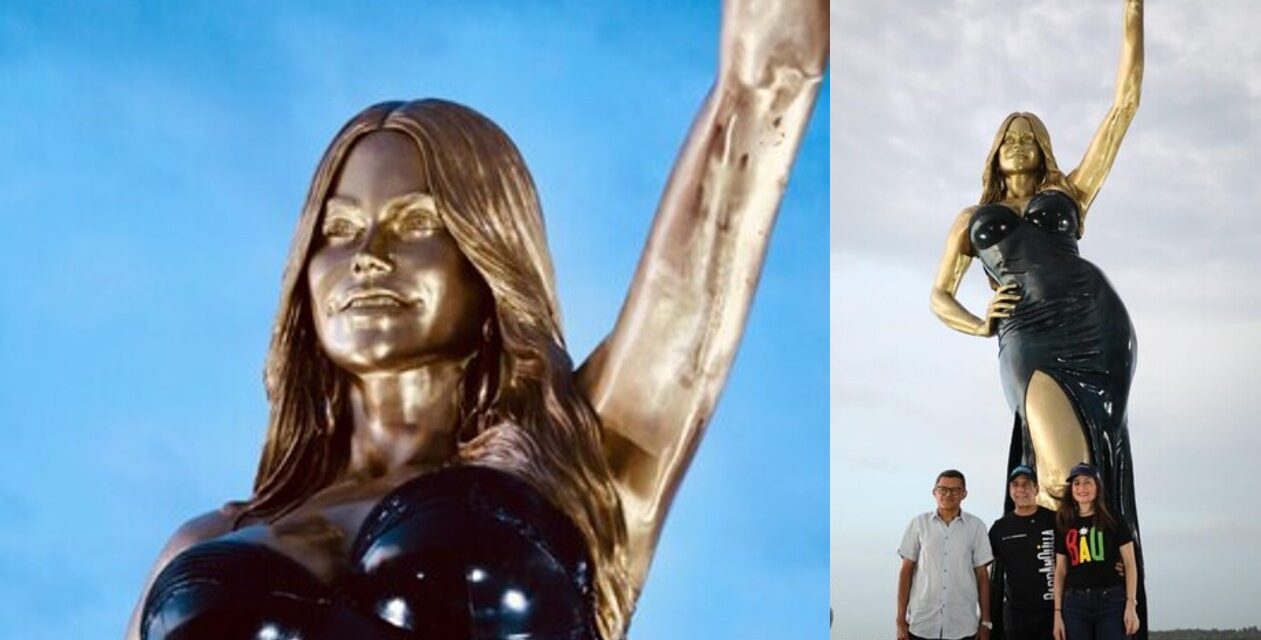 La nueva escultura de Sofía Vergara en Barranquilla