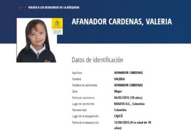 Desaparición forzada es la principal hipótesis en caso de Valeria Afanador