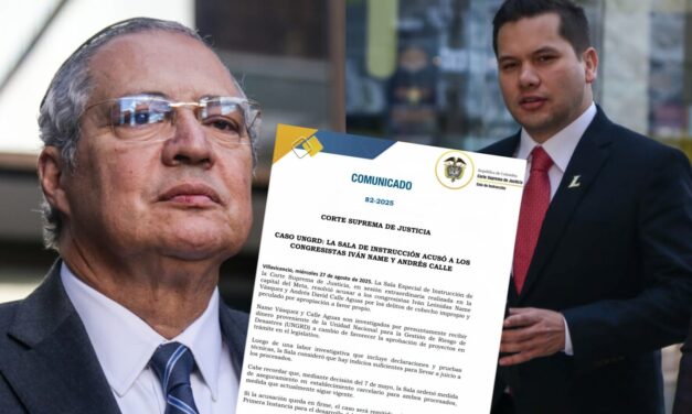 Corte acusa a Iván Name y Andrés Calle por caso UNGRD