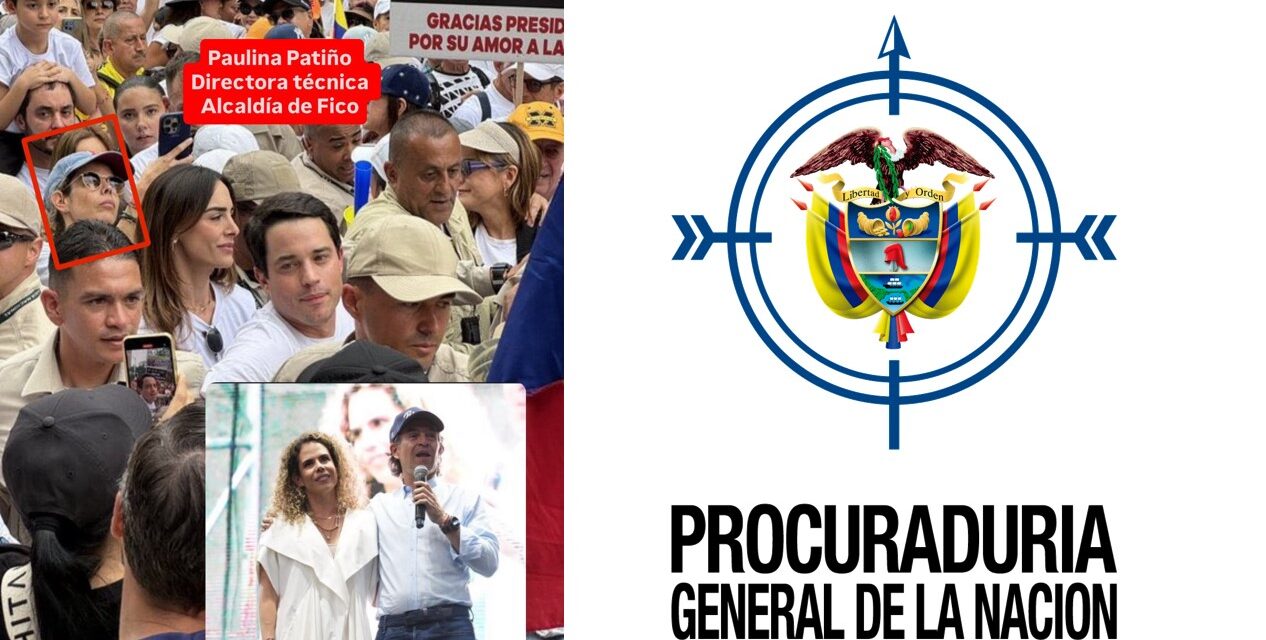 Denuncian presunta participación de funcionaria de la Alcaldía de Medellín en marcha uribista