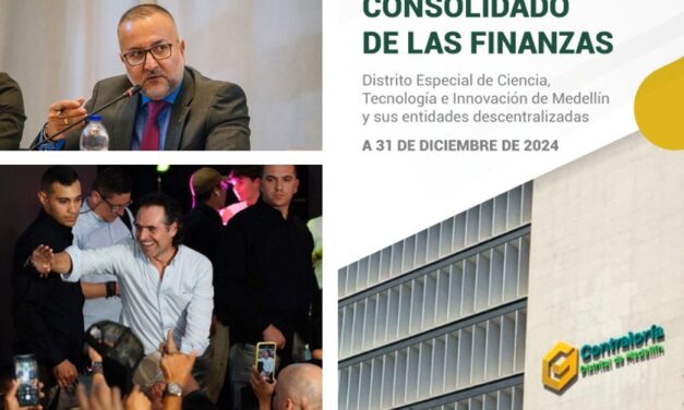 Contraloría alerta sobre riesgos financieros en Medellín pese a crecimiento patrimonial