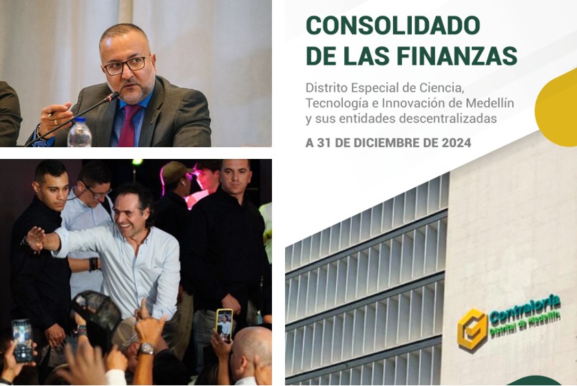 Contraloría alerta sobre riesgos financieros en Medellín pese a crecimiento patrimonial