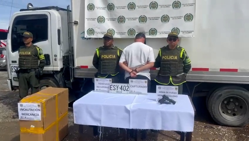 Capturado en Don Matías hombre que robó camión con 7 toneladas de carne