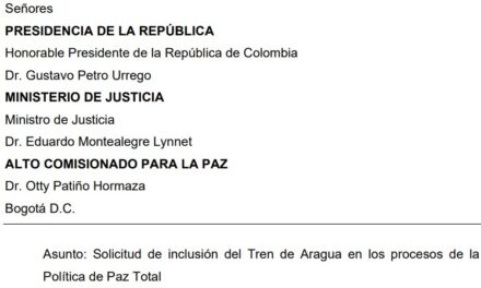 El Tren de Aragua le solicitó al gobierno nacional iniciar exploración de diálogos de paz en Colombia