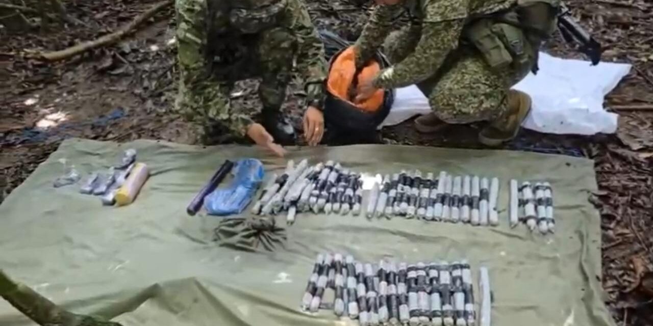 Ejército Nacional desmanteló depósito ilegal de explosivos pertenecientes al Clan del Golfo
