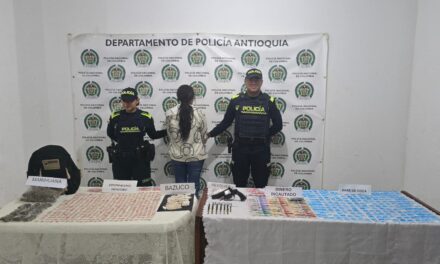 Capturan en Abejorral, Antioquia, a una mujer por el delito de tráfico de drogas
