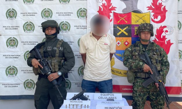 Capturan en El Bagre a alias “Chicharrón”, presunto sicario del Clan del Golfo