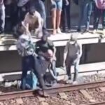 Adulto mayor cae a la vía férrea del Metro de Medellín tras desmayarse en la estación San Antonio