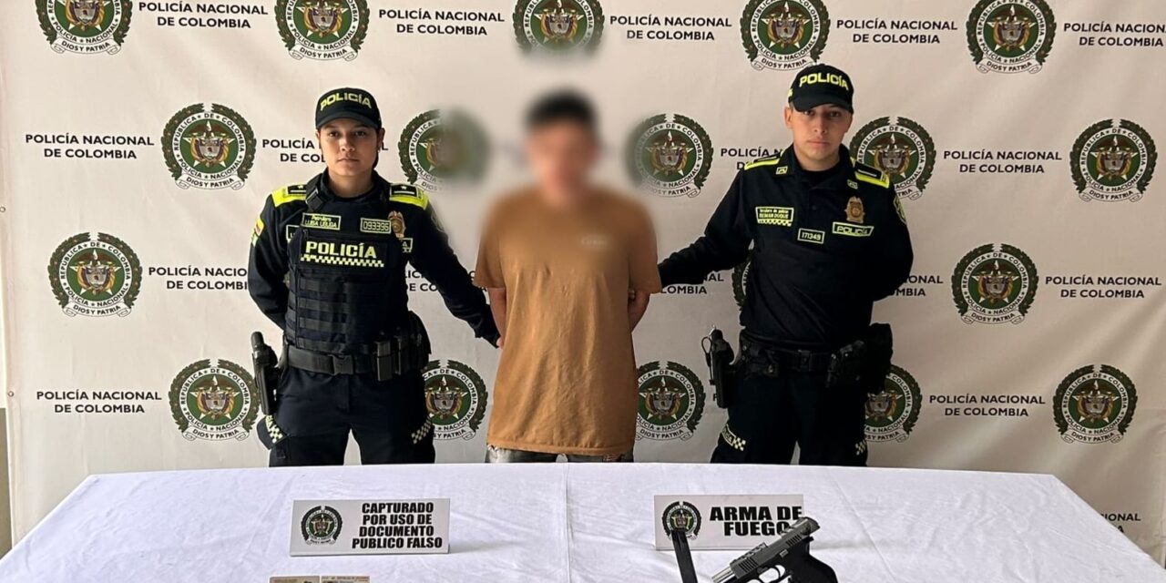 Capturan a dos hombres por porte ilegal de armas en la comuna 3 de Medellín
