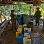 Ejército destruye siete laboratorios de pasta base de coca en San Carlos, Oriente antioqueño