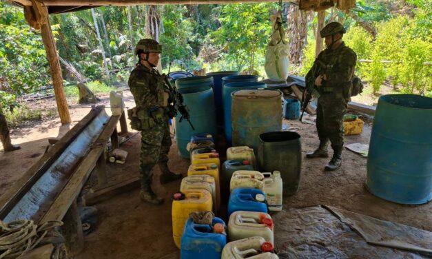 Ejército destruye siete laboratorios de pasta base de coca en San Carlos, Oriente antioqueño
