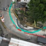 Habilitan carril unidireccional para motos y peatones por emergencia en el puente La Limona