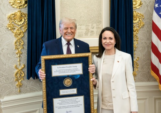 Críticas en Noruega califican de “vergonzoso” gesto de María Corina Machado al entregar su Nobel de la Paz a Trump