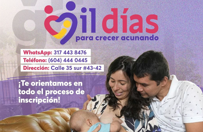 Envigado fortalece atención a la primera infancia con programa “Mil días para crecer acunando”