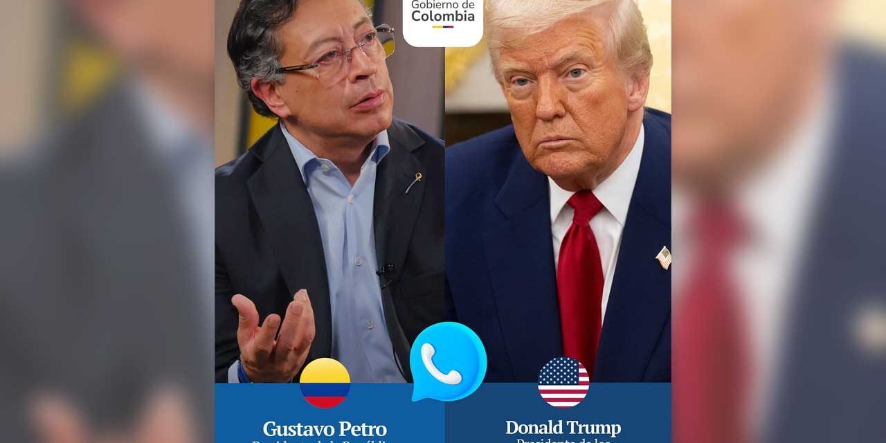 Conversación telefónica entre los presidentes Gustavo Petro y Donald Trump