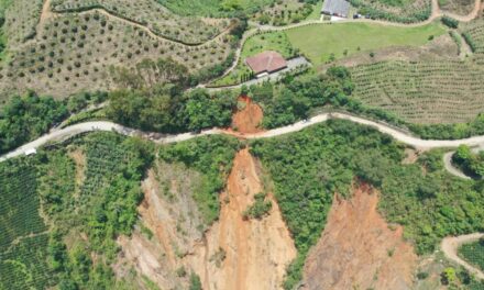 Cierran tramo de la vía Concordia – Betulia por falla geológica activa en Antioquia