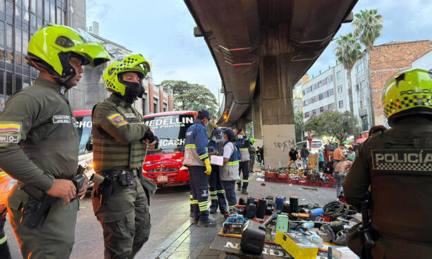 Megaoperativo en el centro de Medellín deja comparendos, incautaciones y control en zonas críticas
